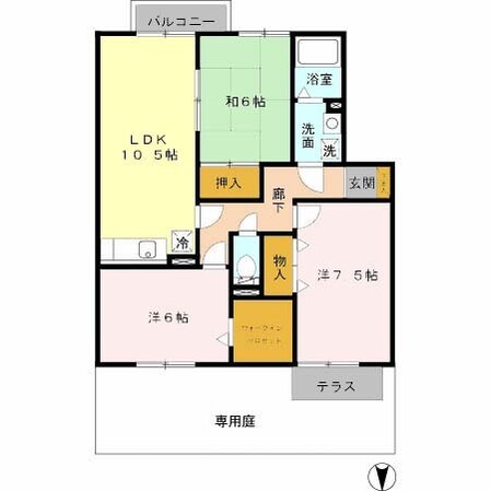 網干駅 バス10分  下大田車庫前下車：停歩5分 1階の物件間取画像